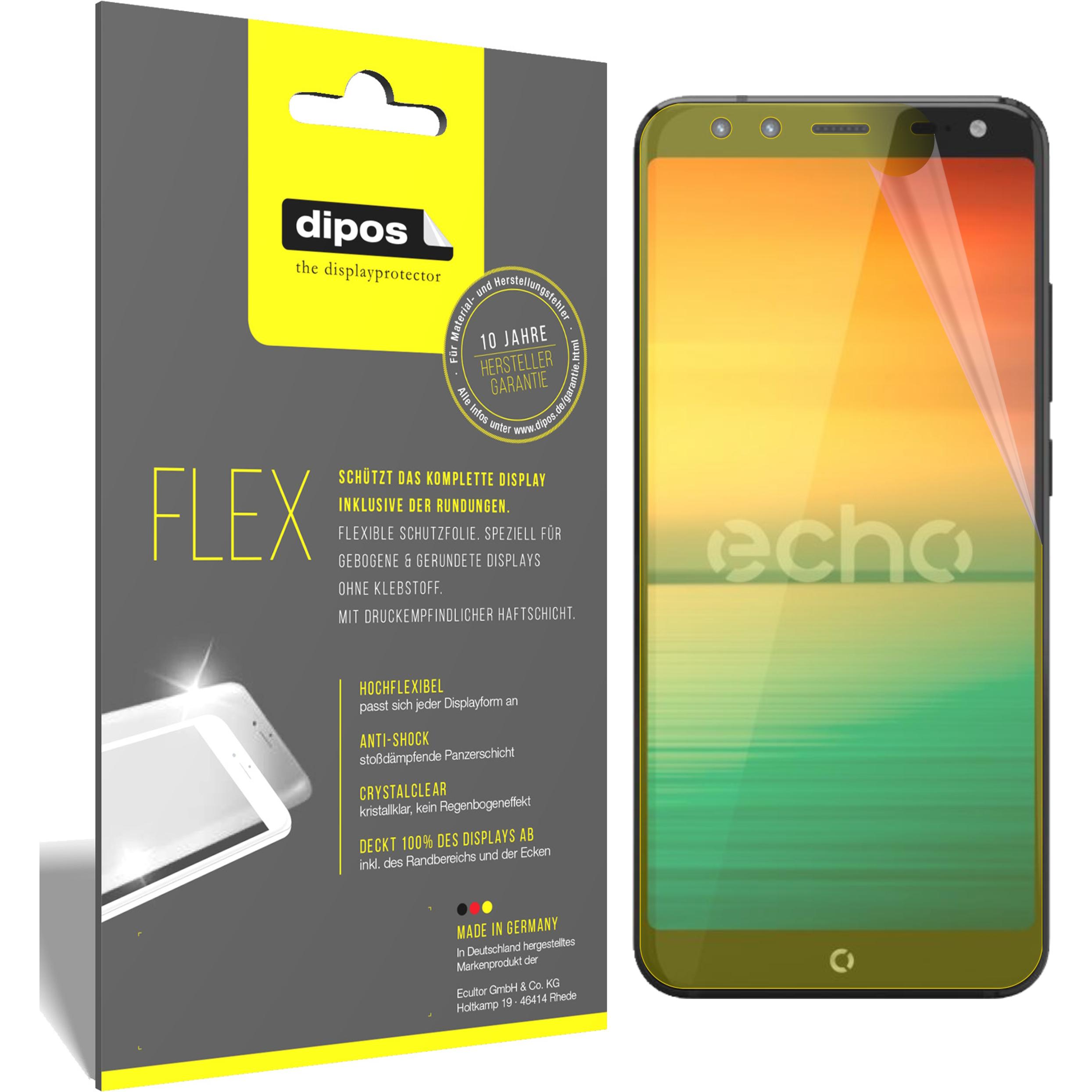 Dipos Displayschutzfolie Full-Cover 3D (3 Stück, Echo Horizon), Smartphone Schutzfolie, Transparent