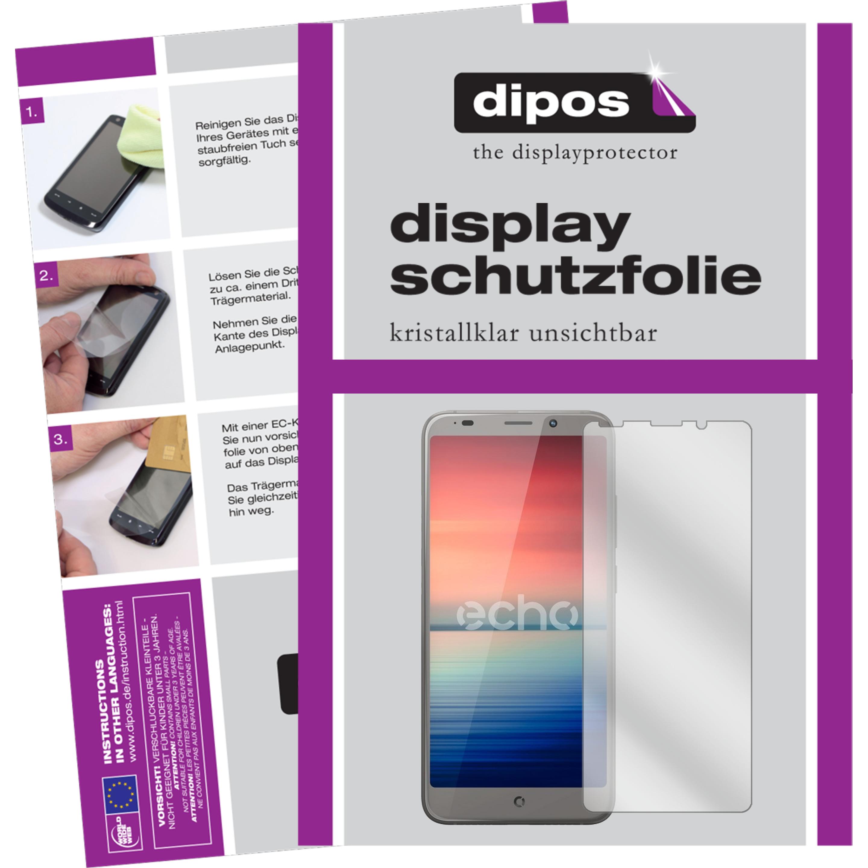 Dipos Displayschutzfolie Crystalclear (5 Stück, Echo Horizon Lite), Smartphone Schutzfolie, Transparent