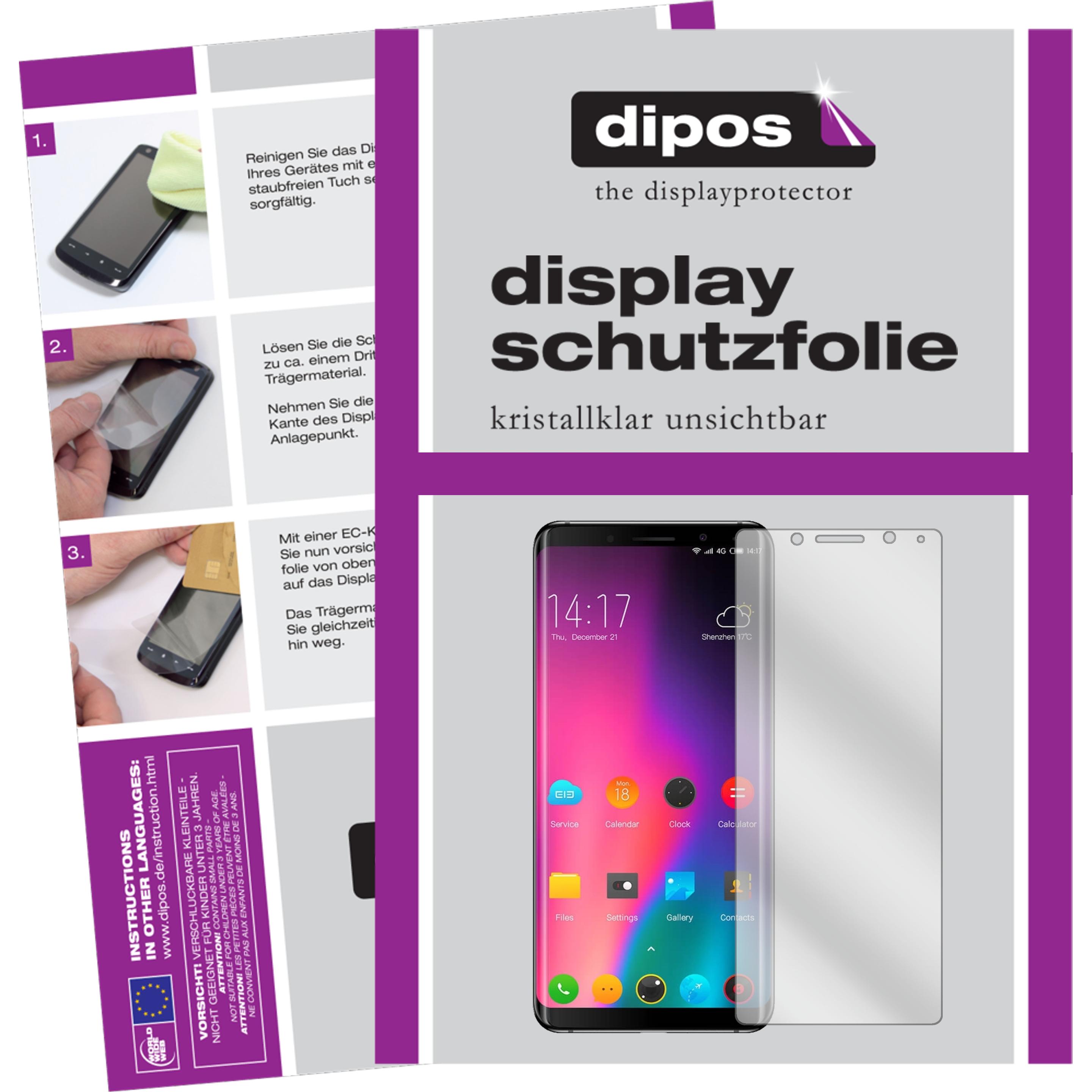 Dipos Displayschutzfolie Crystalclear (1 Stück, Elephone U Pro), Smartphone Schutzfolie, Transparent