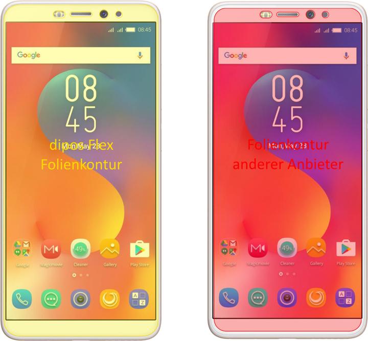 Actual product image Dipos Screen Protector Full-Cover 3D (2 pcs., Infinix Hot S3)