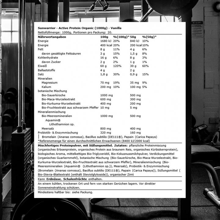 Produktbild Sunwarrior Active Protein (1000 g, 1x)