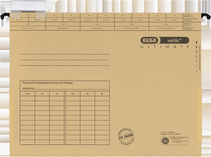 Produktbild Elba Hängetasche Vertic 1 (A4, 1 x)
