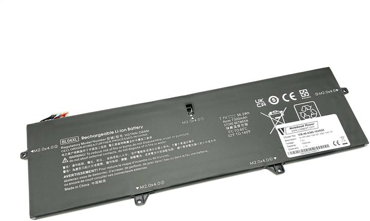 Actual product image Vistaport Battery for HP 1040 G5/G6, 10405 G5, X360 1040 G5/G6 (4 Cells, 7300 mAh)