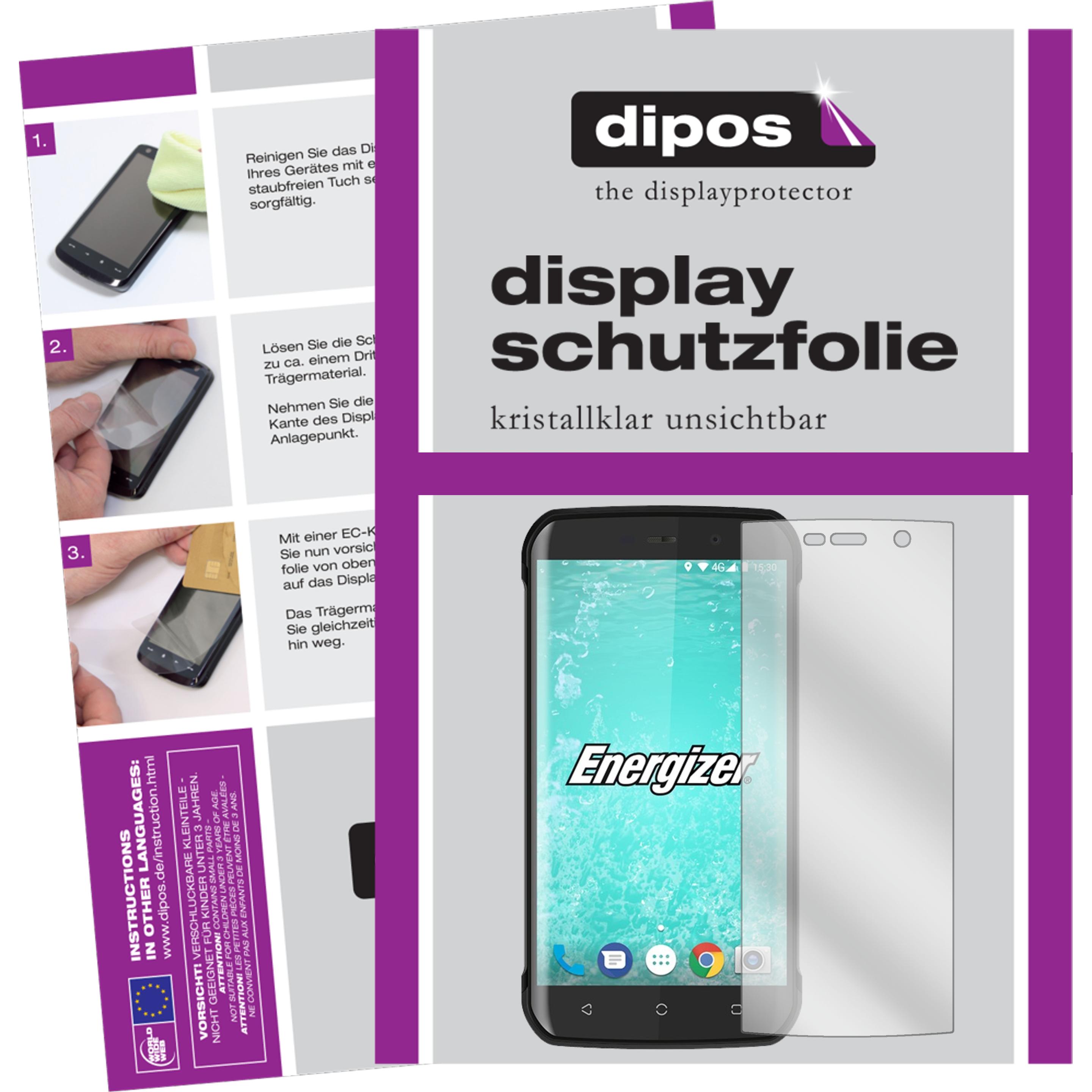 Dipos Displayschutzfolie Crystalclear (2 Stück, Energizer Hardcase H550S), Smartphone Schutzfolie, Transparent