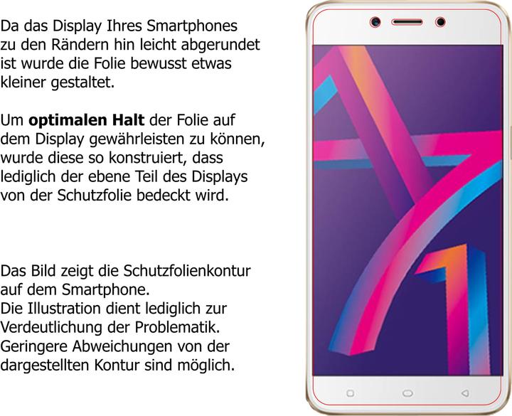 Actual product image Dipos Screen Protector Crystalclear (2 pcs., Oppo A71 (2018))