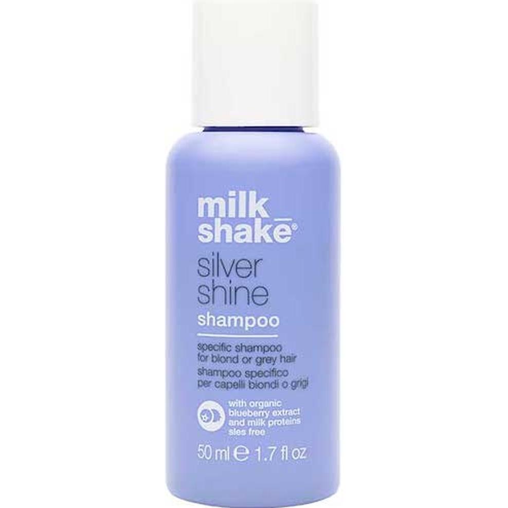 Milk_shake Grigi Shampoo, Milk Shake Silver Shine Shampoo Per Capelli E Biondi - 50 Ml (Shampoo Liquido, 50 Ml)