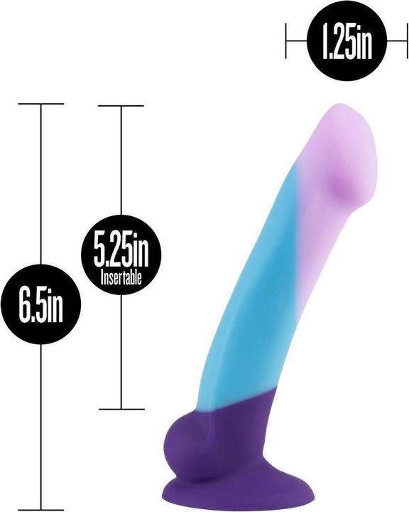 Actual product image Avant â Suko SilikonDildo mit Saugnapf â Purple Haze