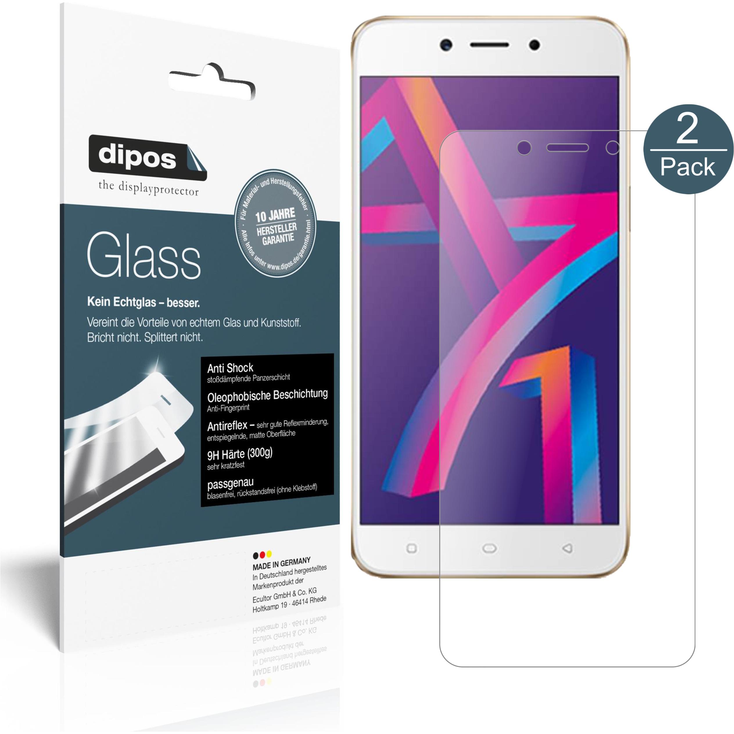 Dipos Displayschutz Anti-Shock (1 Stück, Oppo A71 (2018)), Smartphone Schutzfolie, Transparent