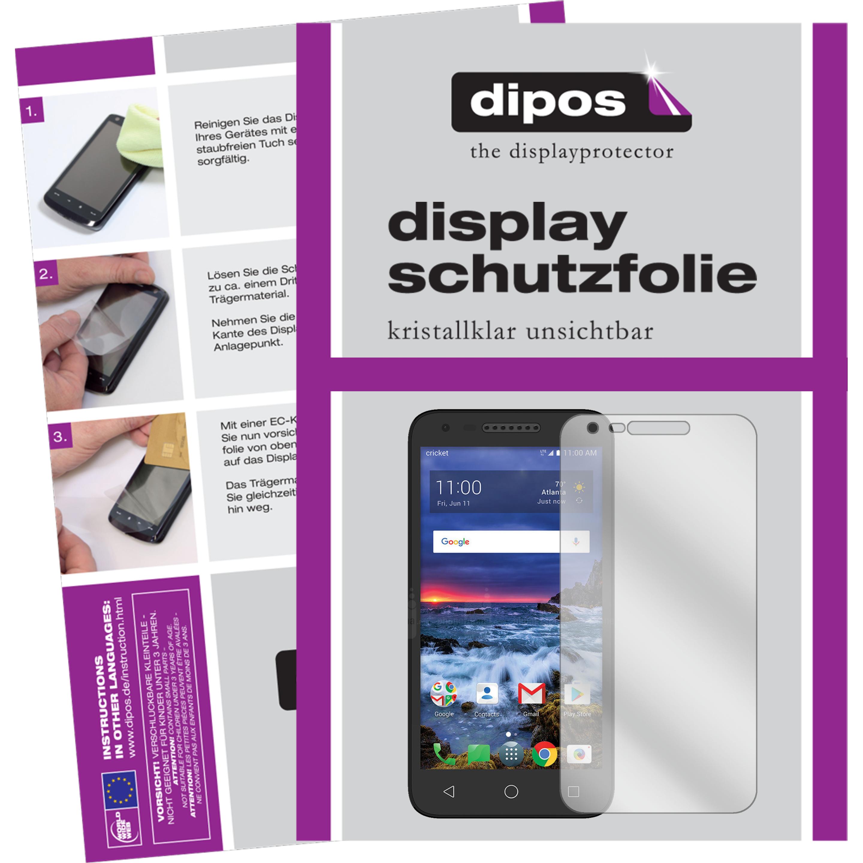 Dipos Displayschutzfolie Crystalclear (5 Stück, Alcatel Verso), Smartphone Schutzfolie, Transparent