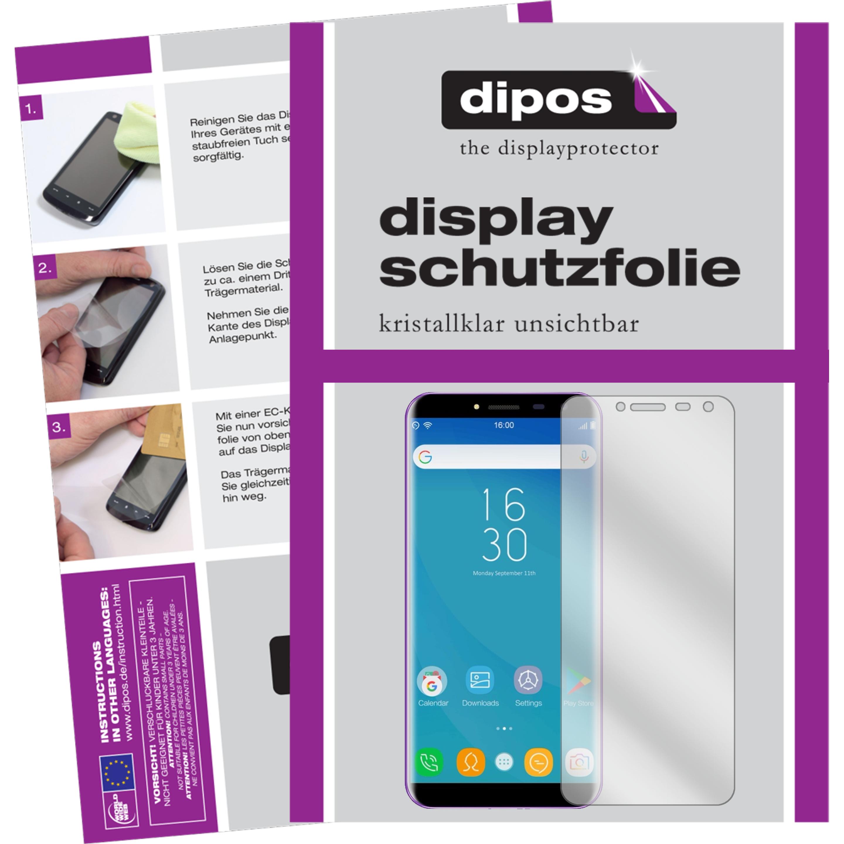 Dipos Displayschutzfolie Crystalclear (6 Stück, Oukitel C8), Smartphone Schutzfolie, Transparent