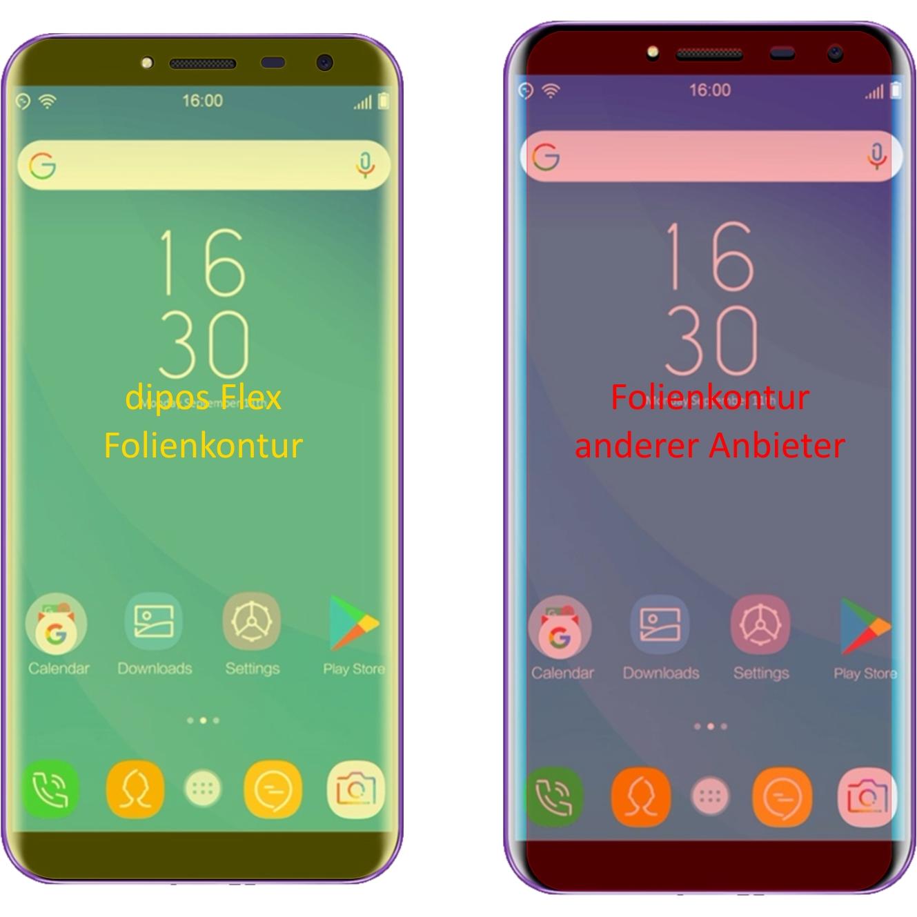 Thumbnail - Dipos Displayschutzfolie Full-Cover 3D (2 Stück, Oukitel C8), Smartphone Schutzfolie, Transparent
