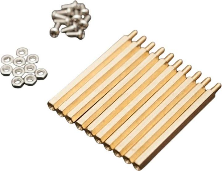 Actual product image DFRobot M3x50mm brass spacer bolt set 10 pieces