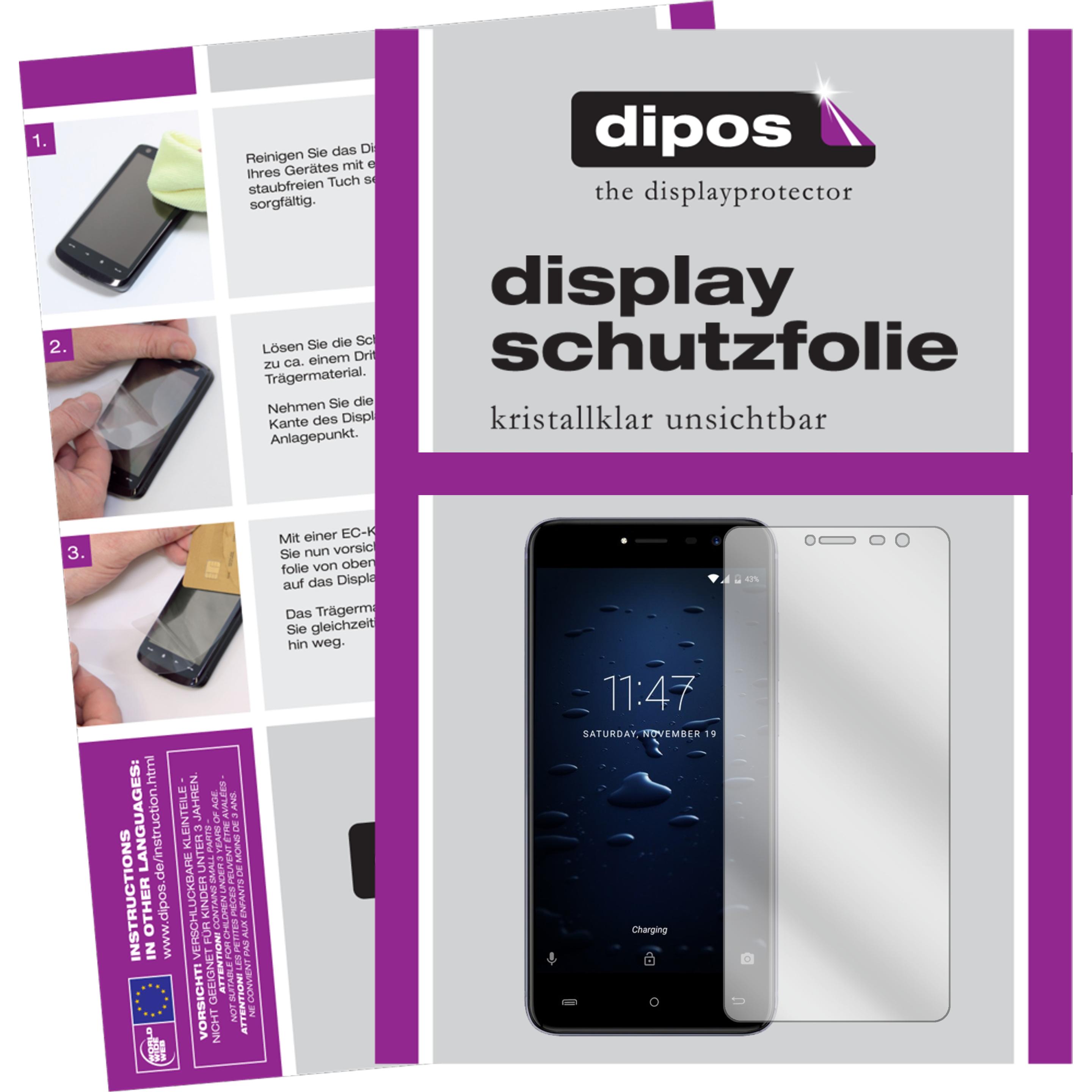 Dipos Displayschutzfolie Crystalclear (1 Stück, Cubot Note Plus), Smartphone Schutzfolie, Transparent