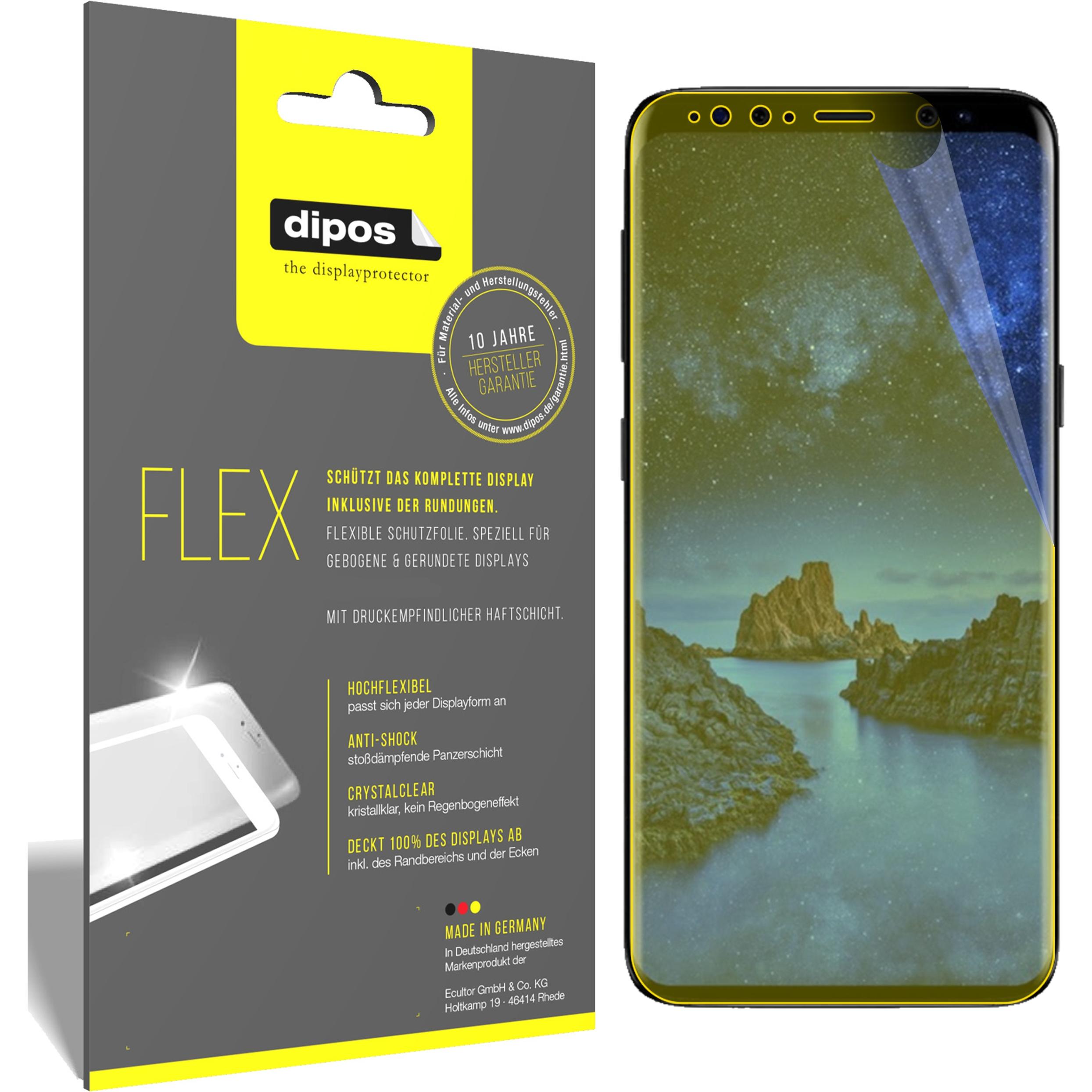 Dipos Displayschutzfolie Full-Cover 3D (3 Stück, Samsung Galaxy S21), Smartphone Schutzfolie, Transparent