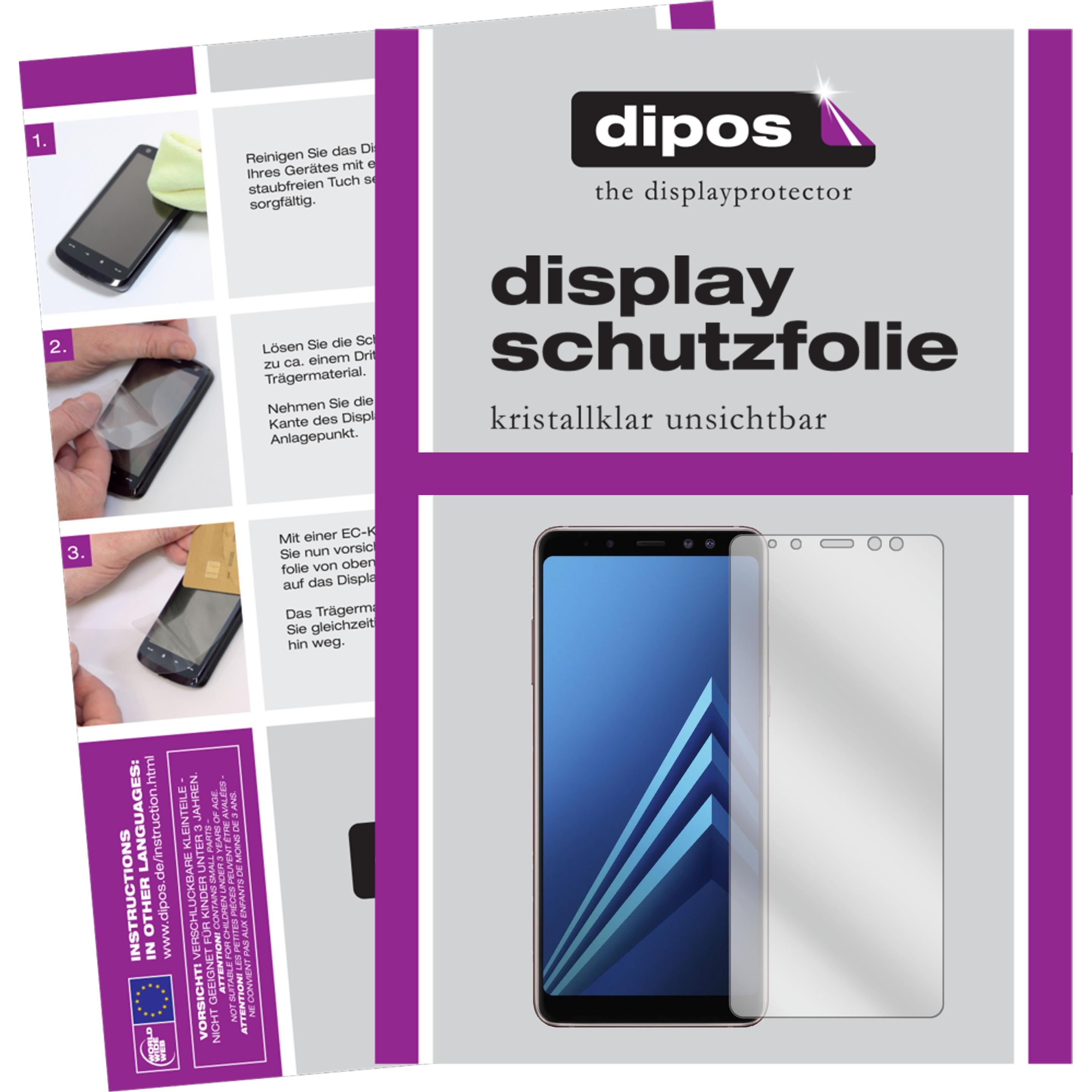 Thumbnail - Dipos Displayschutzfolie Crystalclear (2 Stück, Samsung Galaxy A8 (2018)), Smartphone Schutzfolie, Transparent