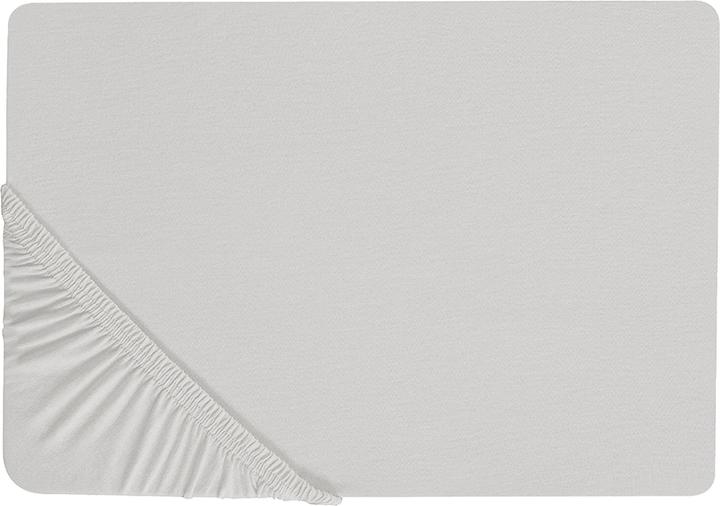 Image du produit Beliani Drap-housse coton gris clair 160 x 200 cm JANBU (160 x 200 cm)