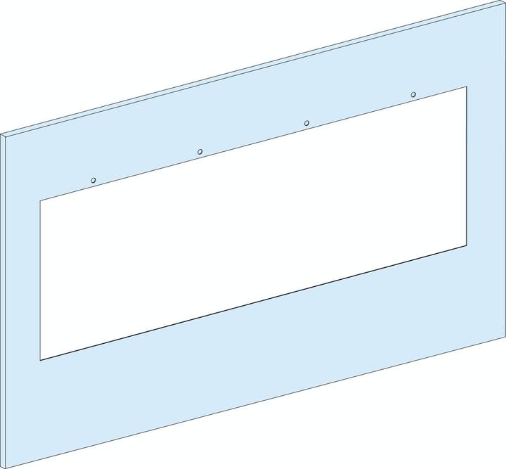 Actual product image Schneider Electric PrismaSeT-P, front panel, 2x FuPacT ISFT400 3-pole on mounting plate,vertical,Br