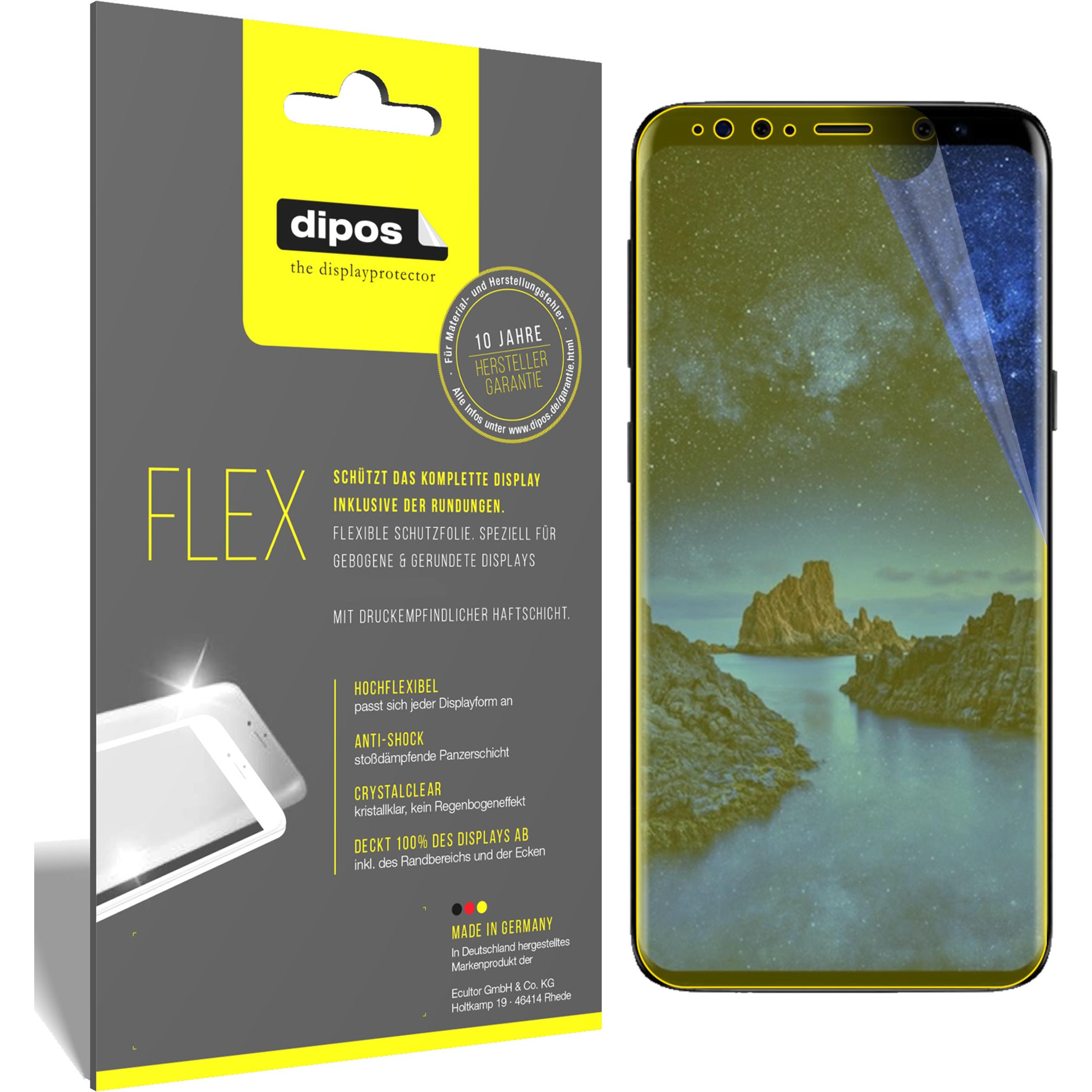 Dipos Displayschutzfolie Full-Cover 3D (2 Stück, Samsung Galaxy S21), Smartphone Schutzfolie, Transparent