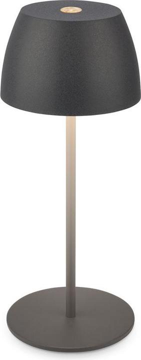 B.K.Licht Akku LED Tischleuchte - Mini Touch, anthrazit (150 lm)