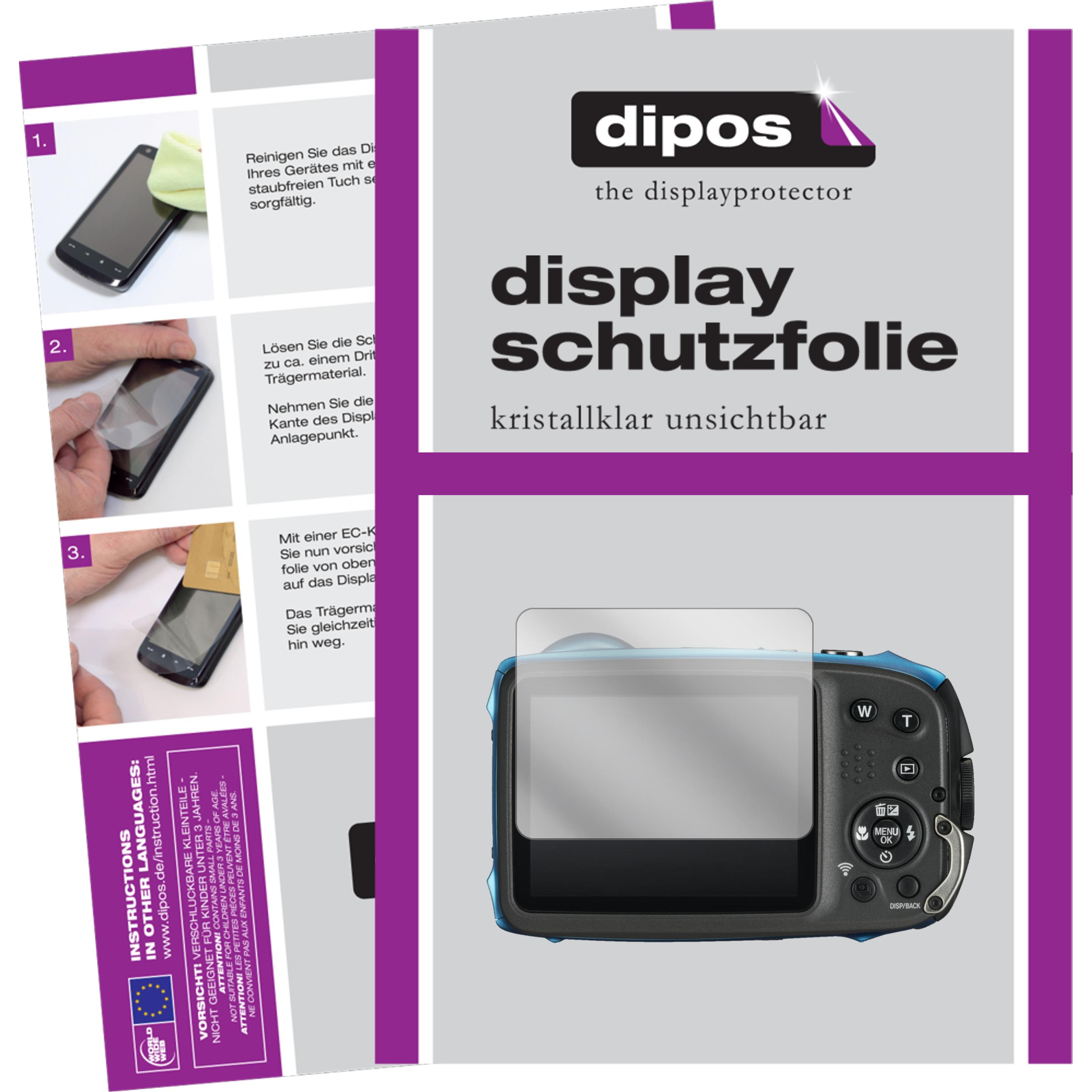 Dipos Displayschutzfolie Crystalclear (Displayschutz, Fujifilm FinePix XP130), Kameraschutz, Transparent
