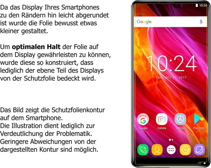 Actual product image Dipos Screen Protector Crystalclear (2 pcs., Oukitel Mix 2)