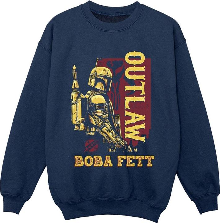 Actual product image Star Wars Boys The Book Of Boba Fett Distressed Outlaw Sweatshirt (116)