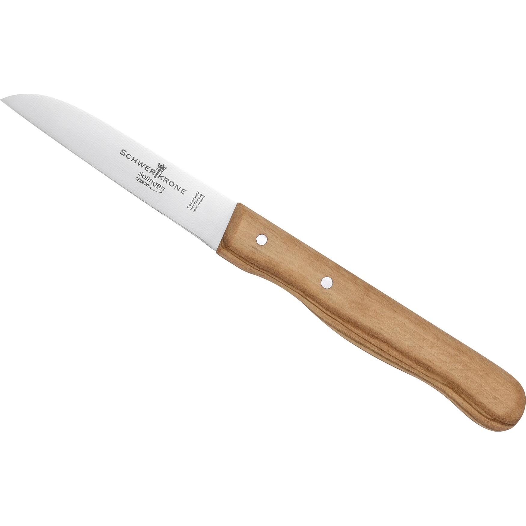 Schwertkrone Gemüsemesser O-holz ger.Carbon (7.50 cm) (SCHWERTKRONE)