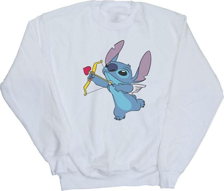 Actual product image Disney Womens/Ladies Lilo And Stitch Stitch Cupid Valentines Sweatshirt (L)
