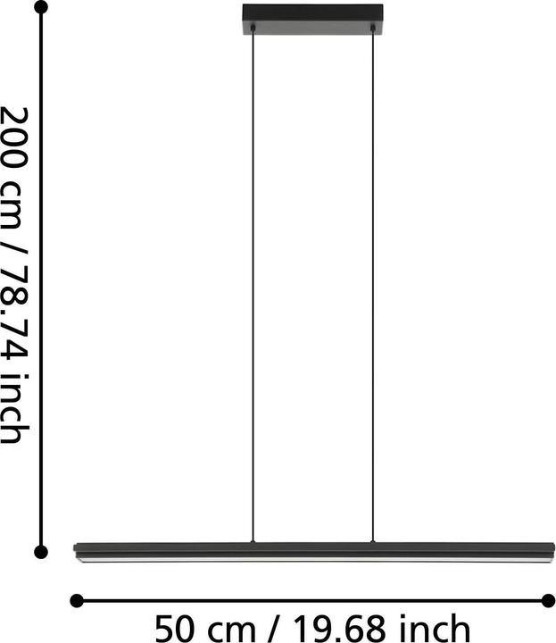 Image du produit EGLO Suspension CAMBULOS 2x LED 17W, 3000 K (4000 lm)