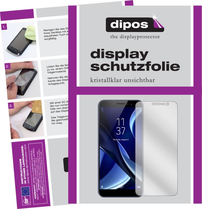 Dipos 6X Pellicola Protettiva Crystalclear Per HOMTOM HT26. Protezione Trasparente Anti-graffio. Made In Germany. Applicazione Senza Bolle E Rimovibile.