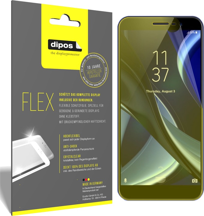 Produktbild Dipos Displayschutzfolie Full-Cover 3D (2 Stück, Homtom S16)