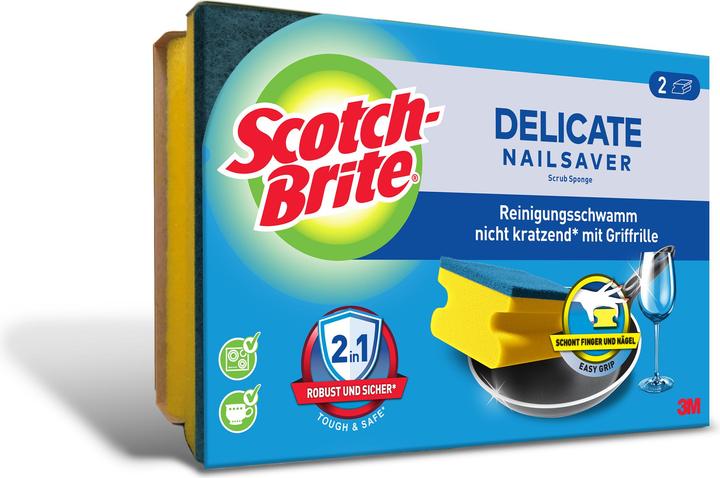 Scotch-Brite Delicate Reinigungsschwamm (2 Stk.)