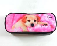 Kögler Mario Moreno, Federmäppchen, Welpe auf pinkem Hint