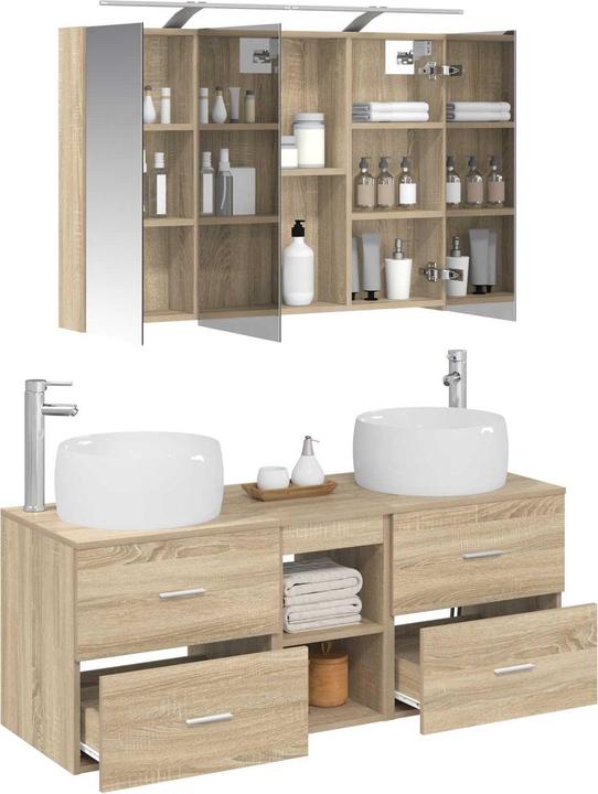 Produktbild vidaXL Badezimmerspiegel-Set (14.50 x 70 cm)