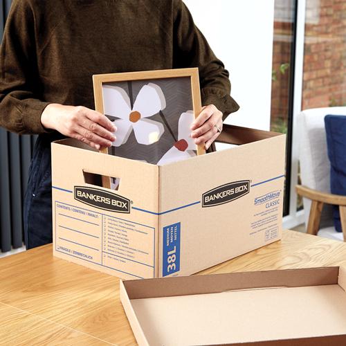 Thumbnail - Fellowes, Dokumentenablage, Archivschachtel Smoothmove Classic Braun