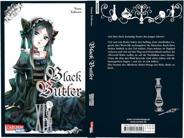 Produktbild Black Butler, Band 19 (Deutsch, Yana Toboso, 2015)