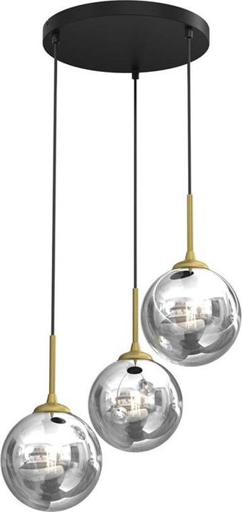 Actual product image Domoletti Pendant Light Bursa 3xe14 Round Bl/Gold (E14)