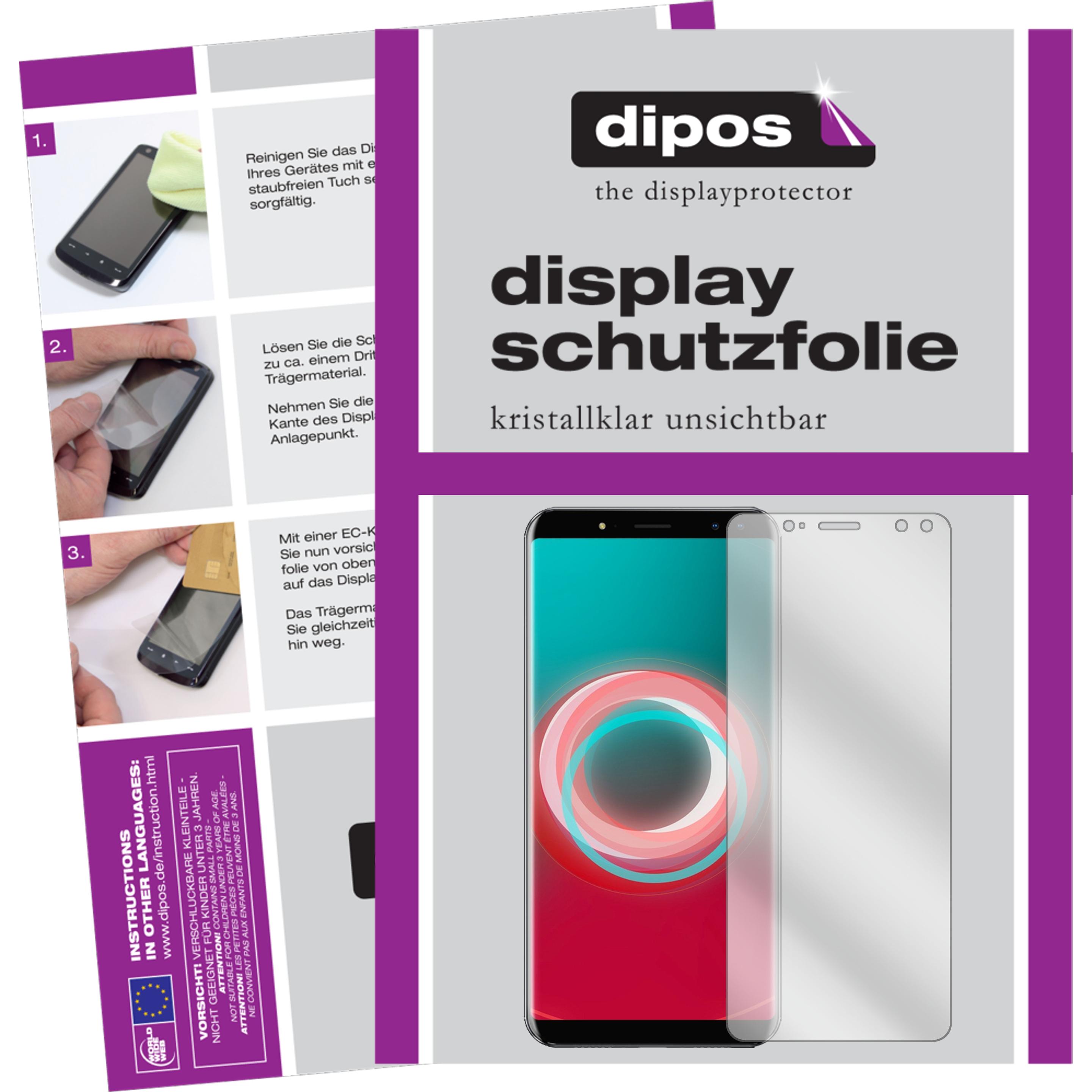 Dipos Displayschutzfolie Crystalclear (2 Stück, Ulefone Power 3S), Smartphone Schutzfolie, Transparent