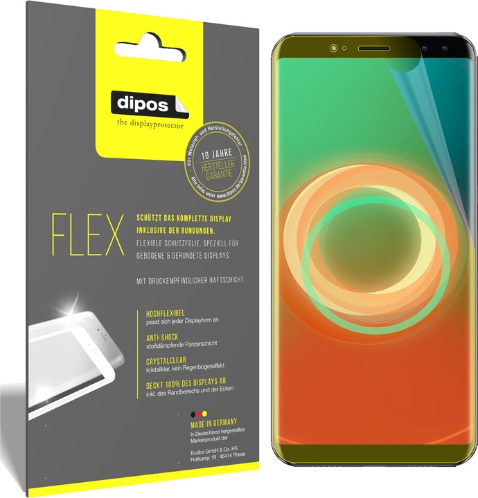 Produktbild Dipos Displayschutzfolie Full-Cover 3D (2 Stück, Ulefone Power 3S)