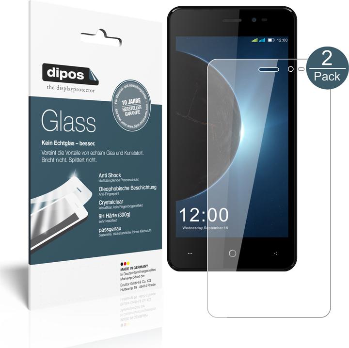 Actual product image Dipos Screen Protector Anti-Shock (2 Piece, Leagoo Z6)