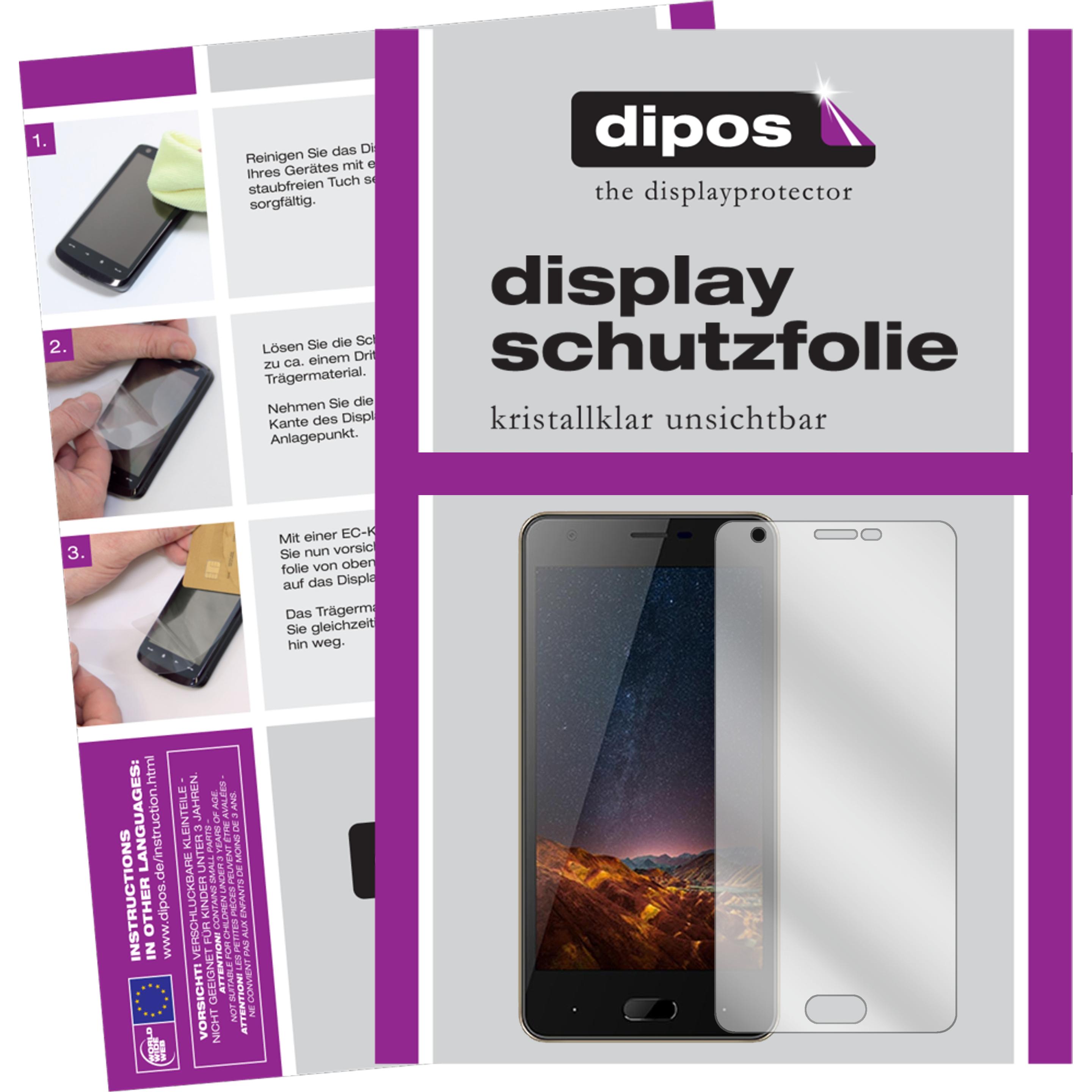 Dipos Displayschutzfolie Crystalclear (5 Stück, Doogee X20L), Smartphone Schutzfolie, Transparent