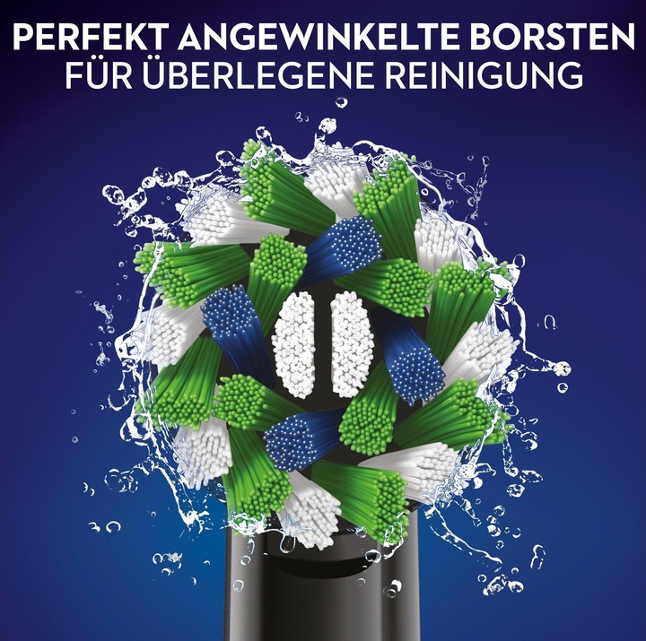 Actual product image Oral-B CrossAction Black with CleanMaximiser Technology Electric Toothbrush Heads (10 x)