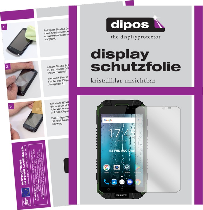 Produktbild Dipos Displayschutzfolie Crystalclear (6 Stück, Oukitel K10000 Max)