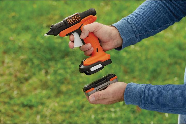 Immagine prodotto Black & Decker Pistola per colla a caldo a batteria
