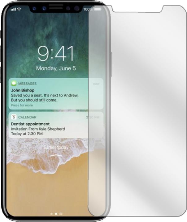 Actual product image Dipos Screen Protector Crystalclear (2 pcs., Apple iPhone X)