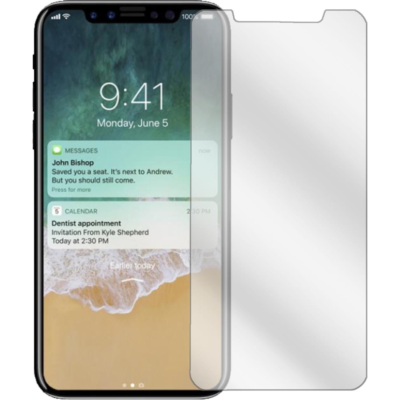 Thumbnail - Dipos Displayschutzfolie Crystalclear (2 Stück, Apple iPhone X), Smartphone Schutzfolie, Transparent