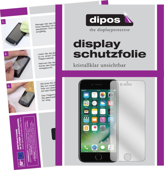 Produktbild Dipos Displayschutzfolie Crystalclear (4 Stk., Apple iPhone 8 Plus)