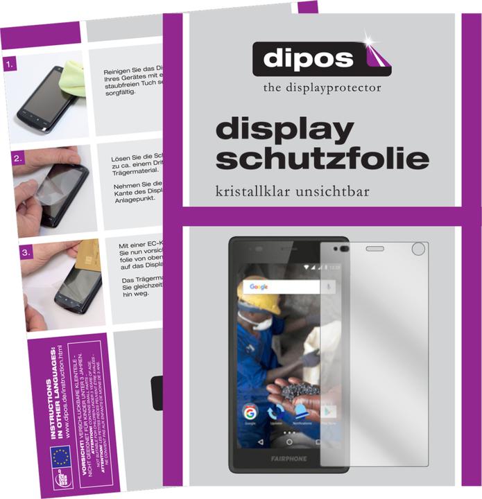 Dipos Pellicola Protettiva Antiriflesso Per Fairphone 2 Slim – 2 Pezzi – Made In Germany – Vincitore Test