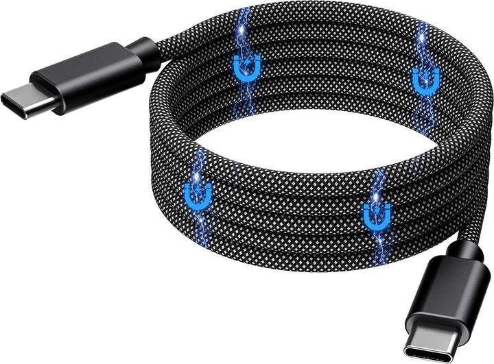 Productafbeelding Choetech XCC-1052 100W USB-C magneetkabel 1,2 m - Zwart (1.20 m, USB 2.0, 100 W)