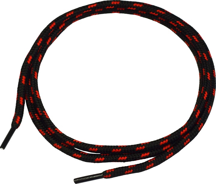 Produktbild Nitras Schnürsenkel, schwarz / rot (Farbcode: 1060), Länge 90 cm, passend zu 7300 // SPORT STE (90 cm)